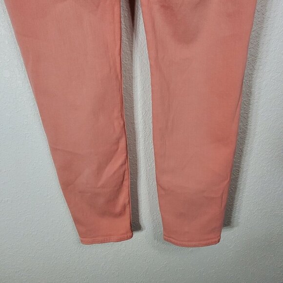 7 For All Mankind Ankle Guenivere Jeans Pink 28 Stretch Slim Fit Womens Pants - Picture 8 of 12